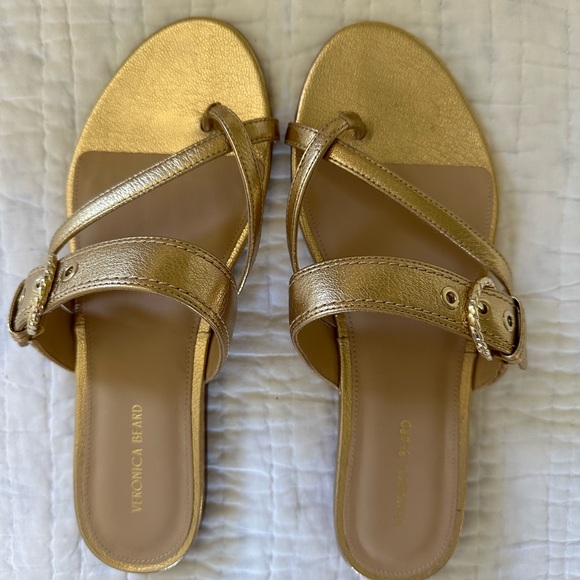 Veronica Beard Gold sandals - Picture 6 of 8